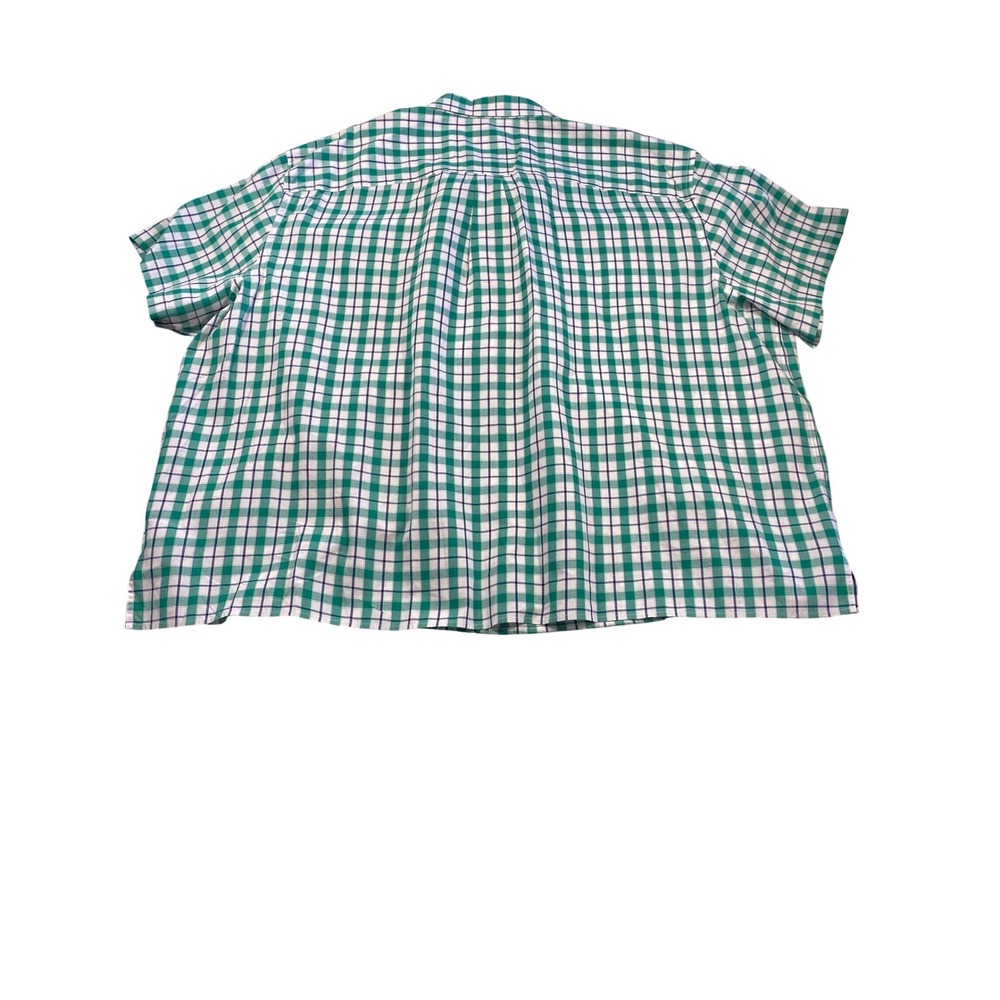 Quiet Luxury Coastal Plaid Shirt Oversized Resortcore 5XL - Picture 9 of 9